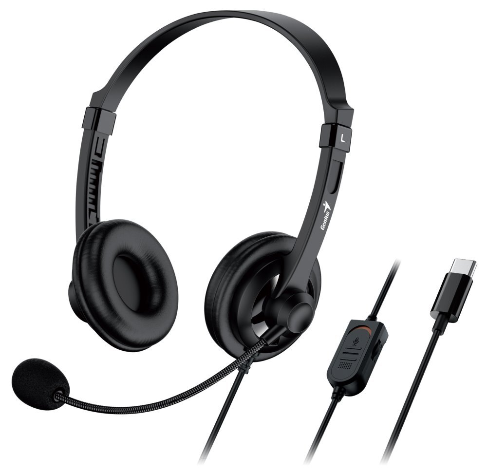 Náhlavná súprava GENIUS HS-230U/ USB-C/ dĺžka kábla 2,4 m