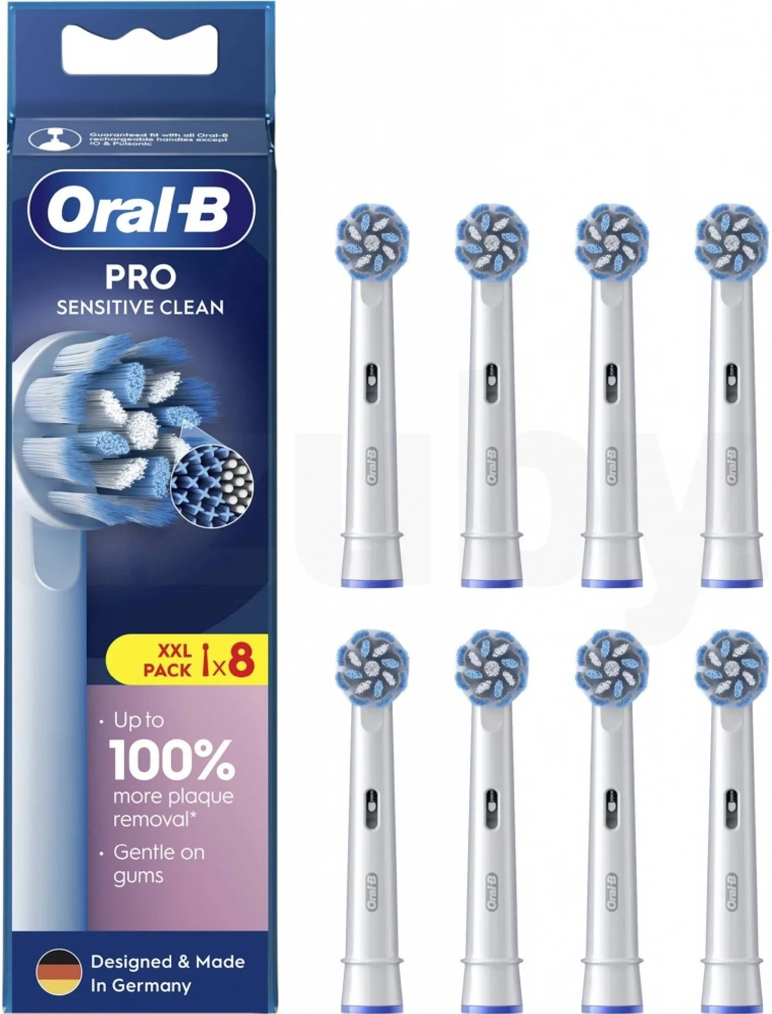 Náhradné hlavice Oral-B EB 60-8 PRO Sensitive Clean, 8 ks
