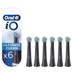 Náhradné hlavice Oral-B iO Ultimate Clean Black, 6 ks