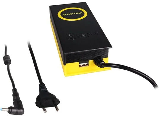 Napájací adaptér PATONA pre ntb/ 19V/4,7A 90W/ konektor 4,5x3mm/ výstup USB