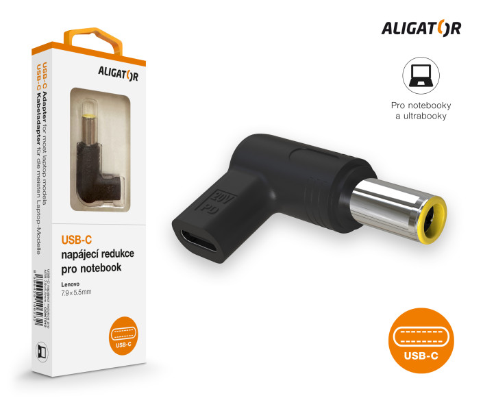 Napájací adaptér USB-C 7,9 x 5,5 mm pre notebooky Lenovo