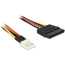 Napájací kábel Delock SATA 15 pin samec > 4 pin disketa samec 15 cm