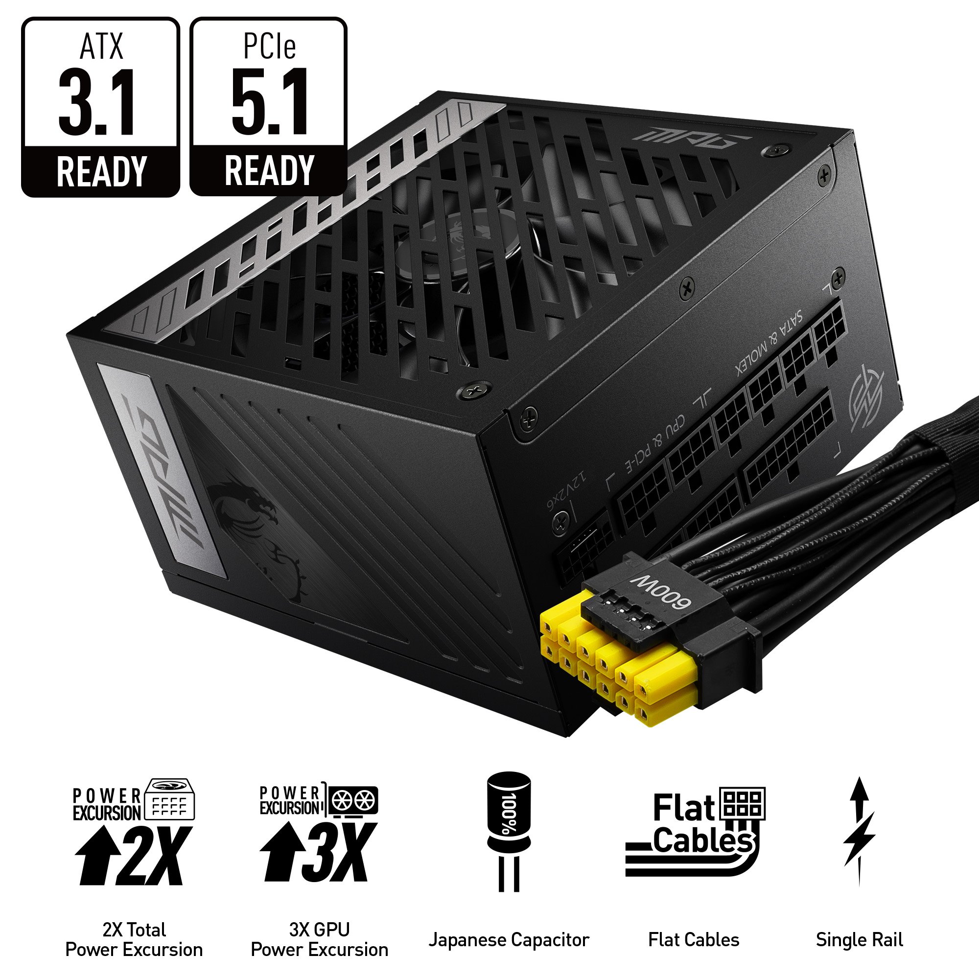 Napájací zdroj MSI MPG A1000G PCIE5, 1000W