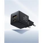 Napájacia nabíjačka Baseus Palm 20W, 1xUSB, 1xUSB-C čierna