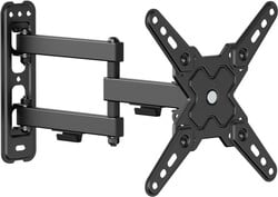 Nástenný držiak na televízor SBOX, naklápací a otočný, pre uhlopriečky 13"–43", nosnosť 20 kg, čierny (LCD-223-2)