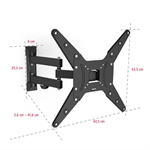 Nástenný držiak na TV Hama, 400x400, pohyblivý, 25 kg