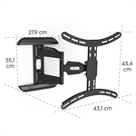 Nástenný držiak na TV Hama, 400x400, pohyblivý, 35 kg
