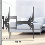 Nástenný držiak na TV Hama, pohyblivý, 400x400, 35 kg