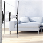 Nástenný držiak na TV Hama XL, pohyblivý, 800x600, biely/čierny