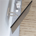 Nástenný držiak na TV Hama XL, pohyblivý, 800x600, biely/čierny