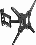 Nástenný držiak SBOX 23"–55", s možnosťou naklápania, čierny (LCD-443)