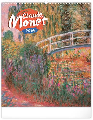 Nástěnný kalendář Claude Monet 2024, 48 × 56 cm
