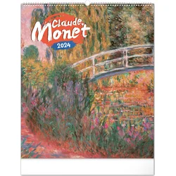 Nástěnný kalendář Claude Monet 2024, 48 × 56 cm