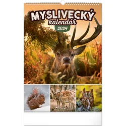 Nástěnný kalendář Myslivecký 2024, 33 × 46 cm