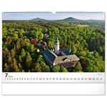 Nástěnný kalendář Panoramata Česka 2024, 48 × 33 cm