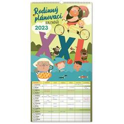 Nástěnný kalendář Rodinný plánovací XXL 2023, 33 × 64 cm