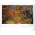 Nástěnný kalendář Slovanská epopej – Alfons Mucha 2024, 48 × 33 cm
