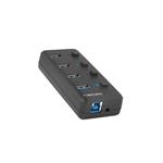 Natec aktívny rozbočovač Mantis 2, 4x USB 3.0 HUB, čierny