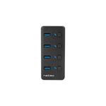 Natec aktívny rozbočovač Mantis 2, 4x USB 3.0 HUB, čierny