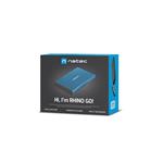 Natec externý HDD box 2,5" USB 3.0 Rhino Go, modrý, hliníkové telo