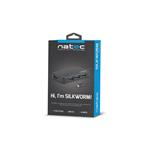 Natec Silkworm hub, USB-C 4x USB 3.0 HUB, čierny