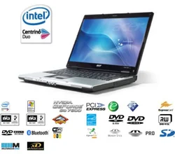 NB Aspire 5652WLMi 15,4"PD-M 1,66G/1GB/100GB/Go7600/DVD±RW/W/BT/TV tuner/DVI