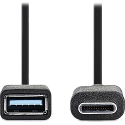 NEDIS adaptér USB 3.0/ zástrčka C - zásuvka A/ čierny/ 15cm