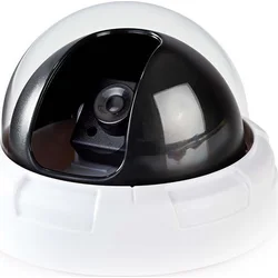 NEDIS atrapa bezpečnostní kamery s blikající LED/ dome/ vnitřní/ bílá