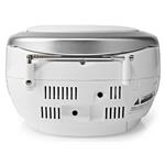 NEDIS CD přehrávač Boombox/ výkon 9 W/ napájení z baterie/ síťové napájení/ stereo/ BT/ FM/ USB/ bílý