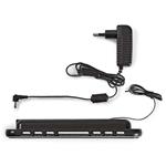NEDIS digitální budík s rádiem/ LED displej/ 3,5 mm jack/ AM/ FM/ odložené buzení/ časovač vypnutí/ 2 alarmy/ černý