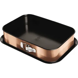 Nepriľnavá forma 2v1 BerlingerHaus Rosegold Metallic Line, 39 x 27 x 7,5 cm