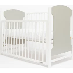 New Baby Detská postieľka MIA s odnímateľnou bočnicou sivá