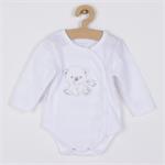 New Baby Kojenecká soupravička do porodnice Sweet Bear bílá, vel. 50