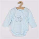 New Baby Kojenecká soupravička do porodnice Sweet Bear modrá, vel. 56 (0-3m)