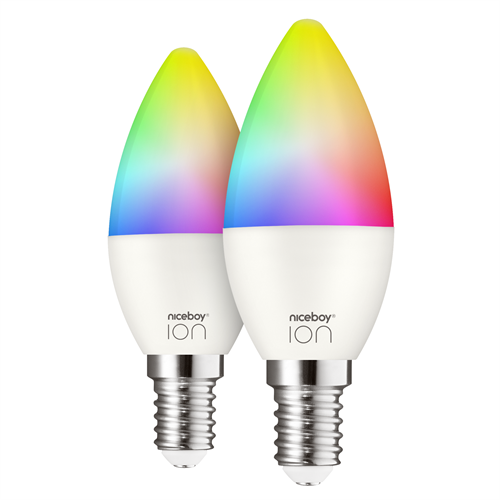 Niceboy ION SmartBulb RGB E14 (farebná), set 2ks SC-E14-set