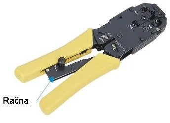 NIE DATACOM Kliešte na konektory PROLINE 8P+6P+4P ALEBO račňa (RJ45,12,11,10)