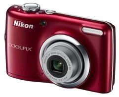 NIKON kompakt COOLPIX L23, 10.1MPix, červená, 5x zoom