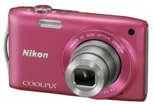NIKON kompakt COOLPIX S3300 - 16 MP, 6x zoom VR - Pink