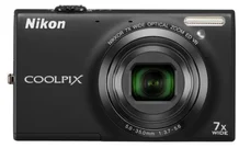 NIKON kompakt COOLPIX S6100, 15.9MPix, černá, 7x zoom VR