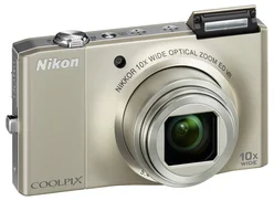 Nikon kompakt COOLPIX S8000, 14.2MPix, silver, 10x zoom VR