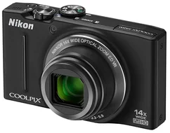 NIKON kompakt COOLPIX S8200, 16MPix, black, 14x zoom VR