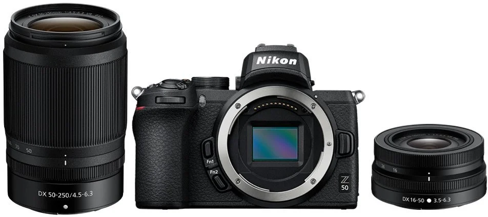 Nikon Z50 + objektiv 16-50 mm VR + objektiv 50-250mm VR (VOA050K002)