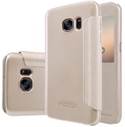 Nillkin Sparkle S-View Pouzdro Gold pro Samsung Galaxy S7 G930