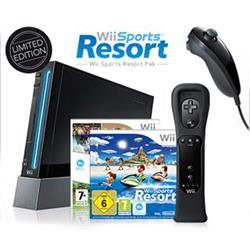 NINTENDO herní konzole WII Black Sports Resort Pack