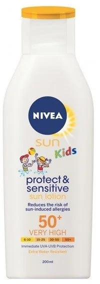 Nivea Sun Kids Protect & Sensitive Sun Lotion SPF 50+ 200ml 4005900600172