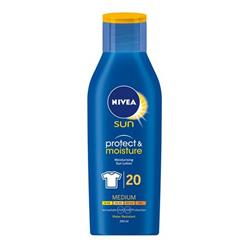 Nivea Sun Protect & Moisture mléko na opalování SPF 20 200 ml Unisex