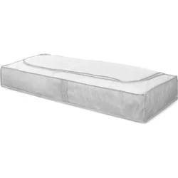 Nízký textilní úložný box Compactor Boston 107 x 46 x 16 cm, šedý