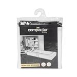 Nízký textilní úložný box Compactor Life 108 x 45 x15 cm, bílý polypropylén