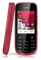 Nokia Asha 202 Dark Red - tmavě červený