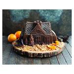 Nordic Ware Forma na bábovku domeček 9 cup, stříbrná 